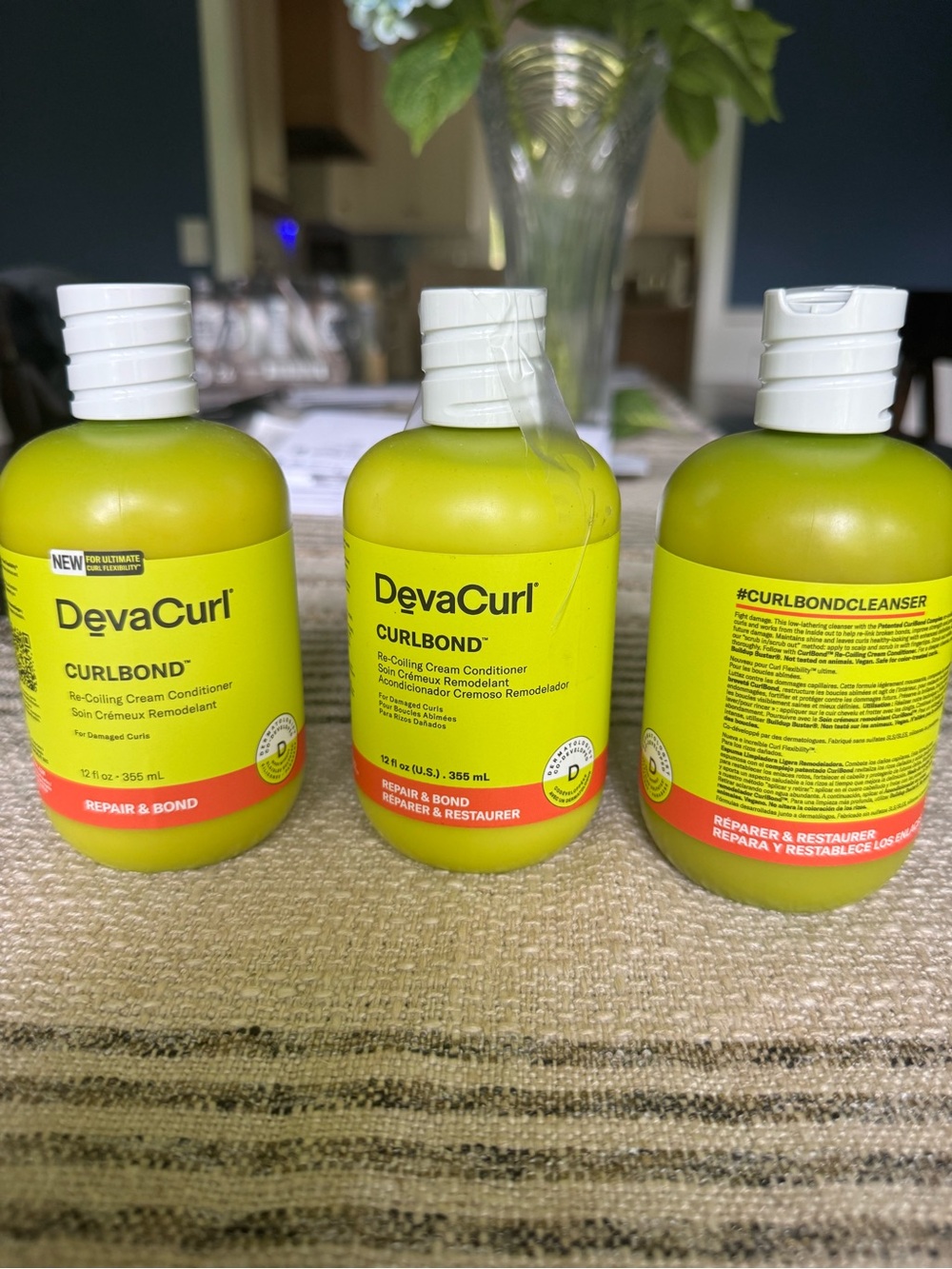 DevaCurl Curbond Re-Coiling Cream Conditioner - Lime Green Bottle